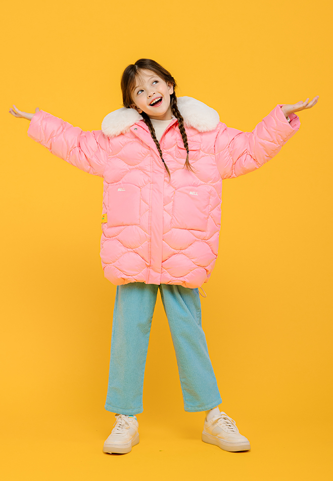 M.라테 퍼카라 하프 패딩